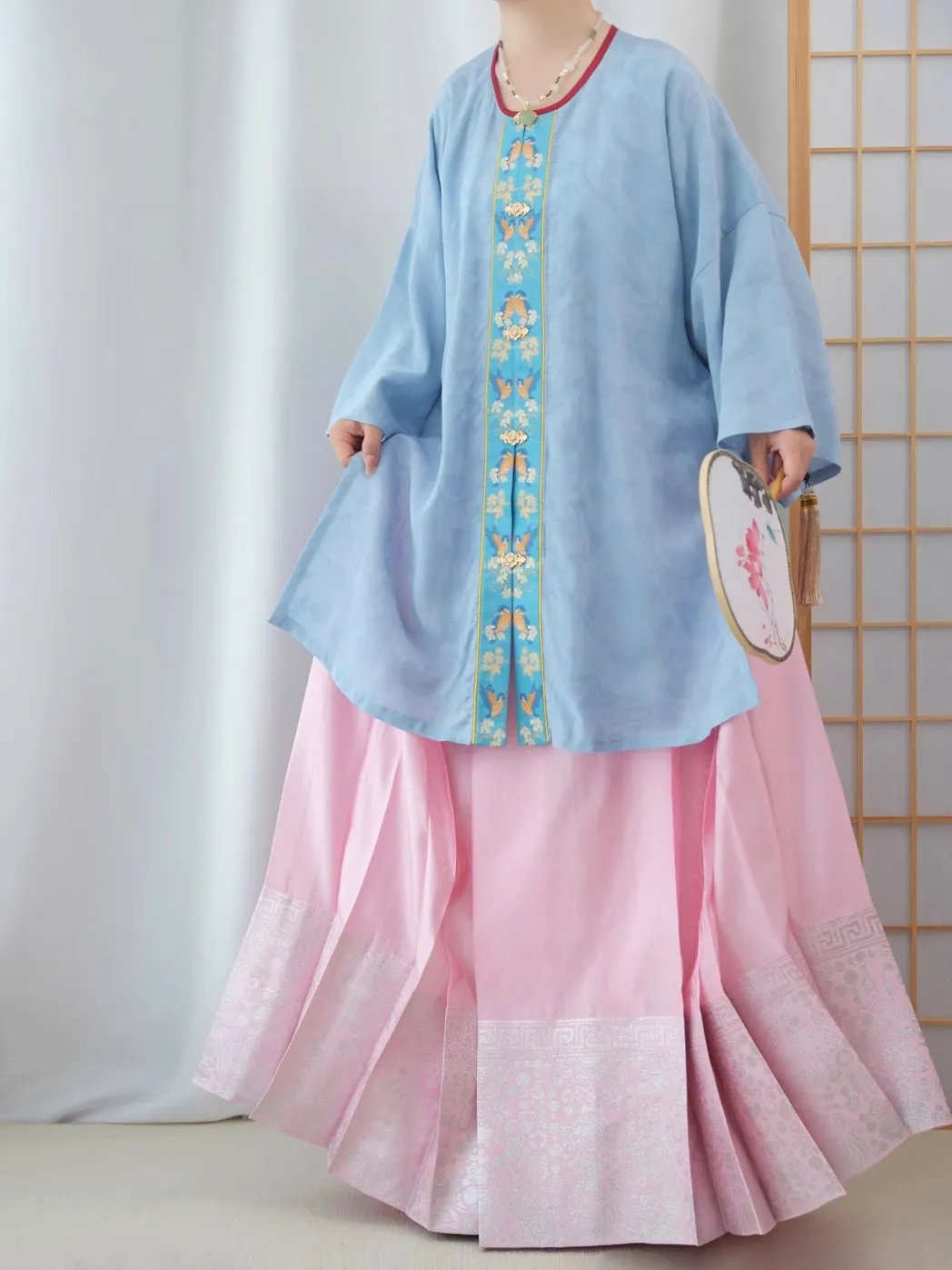 Cui Yuan 翠鸢 Kingfisher Kite Ming Dynasty Yuanling Duijin Shan Round Collar Summer Top