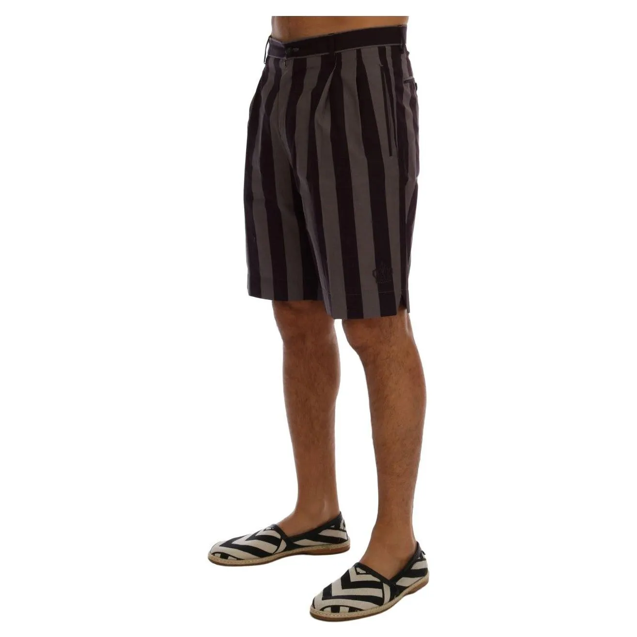 Dolce & Gabbana Casual Striped Cotton Shorts