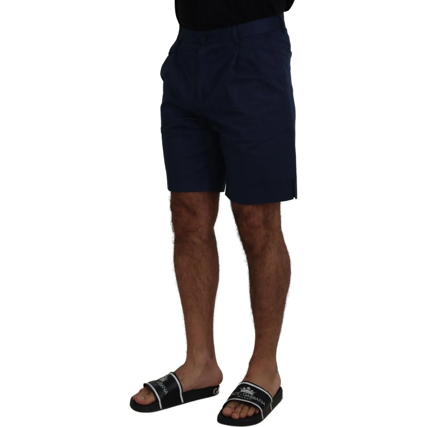 Dolce & Gabbana Elegant Blue Chino Shorts – Regular Fit