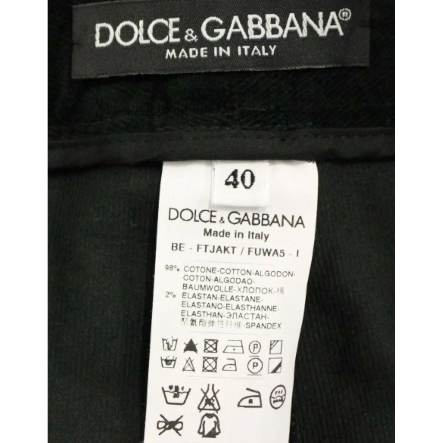 Dolce & Gabbana Elegant Designer Black Shorts