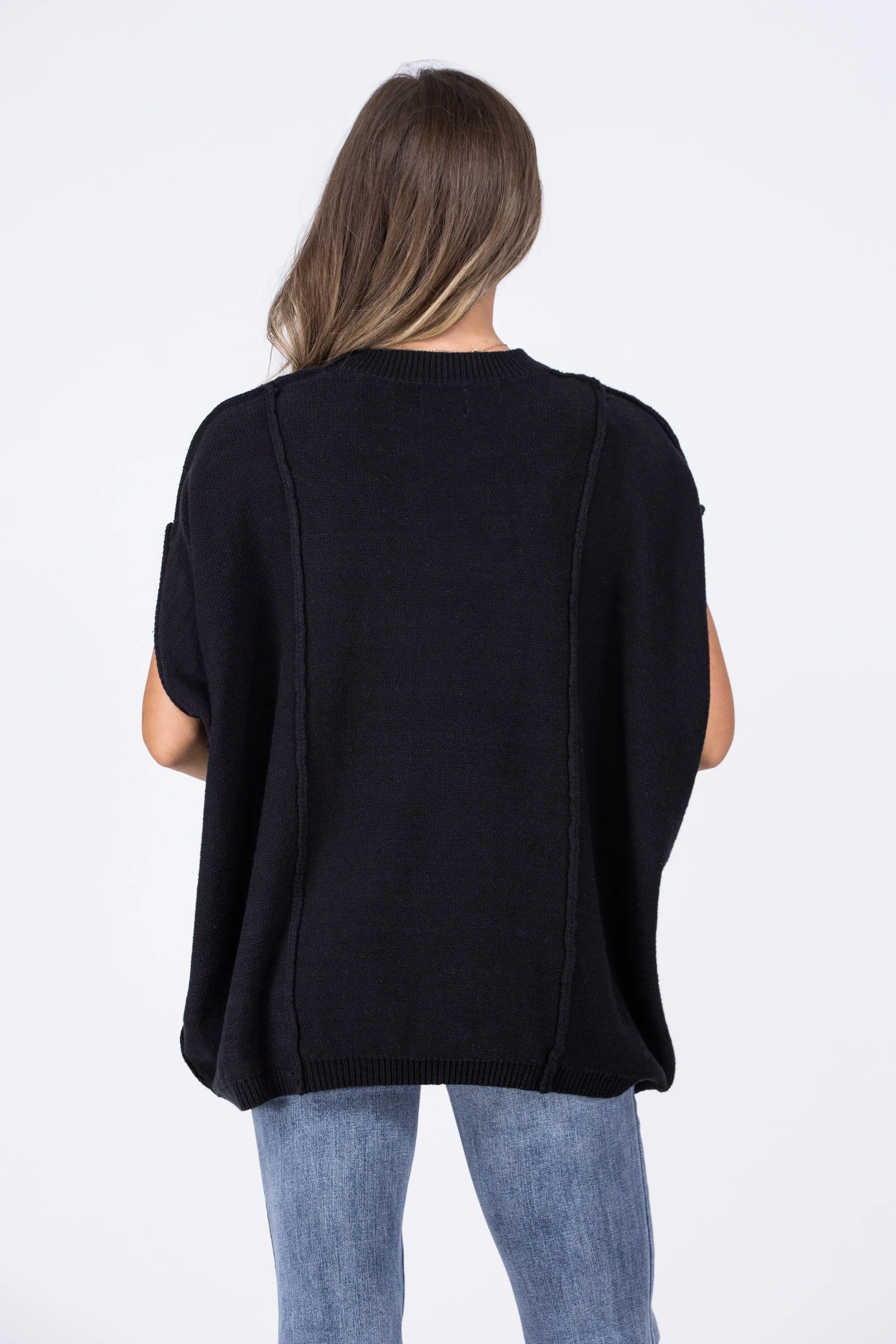 Don't Rain on my Parade Poncho Sweater