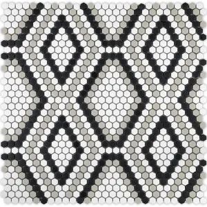 Draco, Hexagon Mosaic - Glass Tile