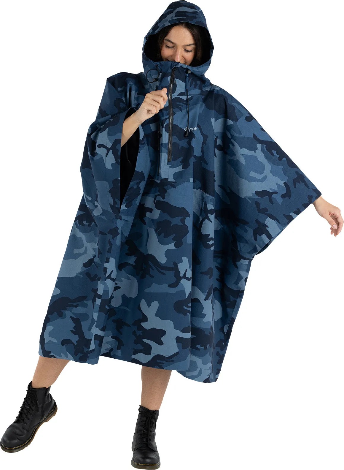 Dryrobe Waterproof Poncho - Blue