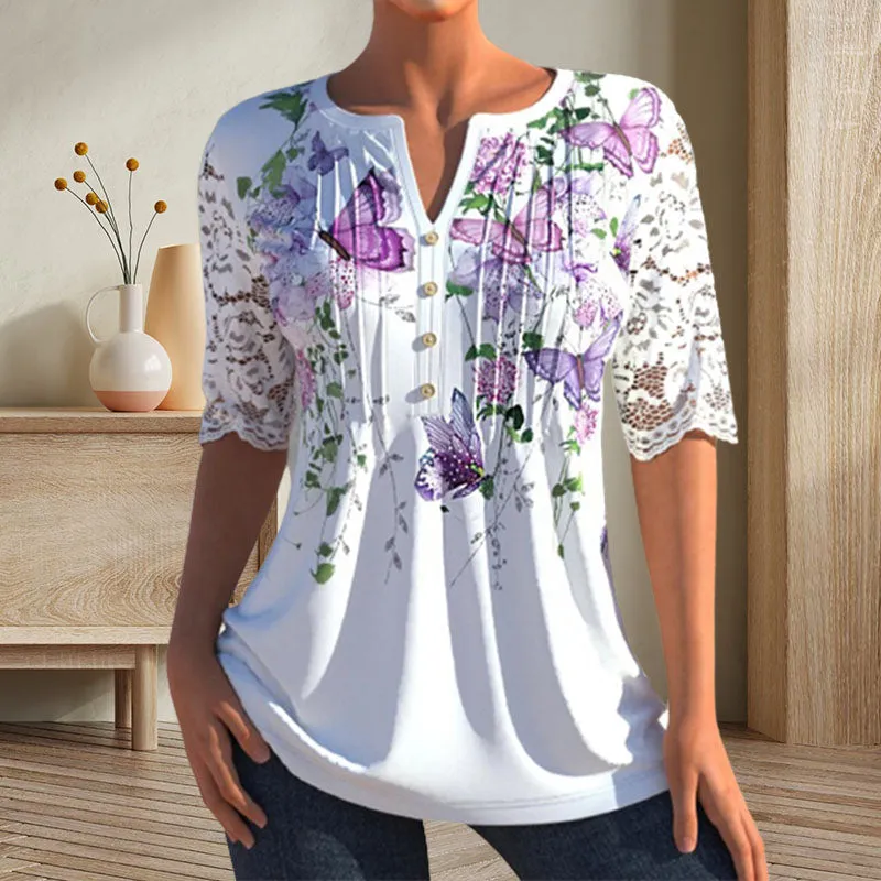 Elegant Blouse With Print