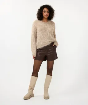 EQ Short Hairy LS Sweater