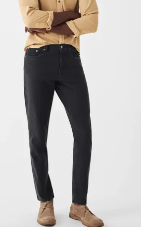 Faherty Stretch Terry 5-Pocket Pant Onyx Black