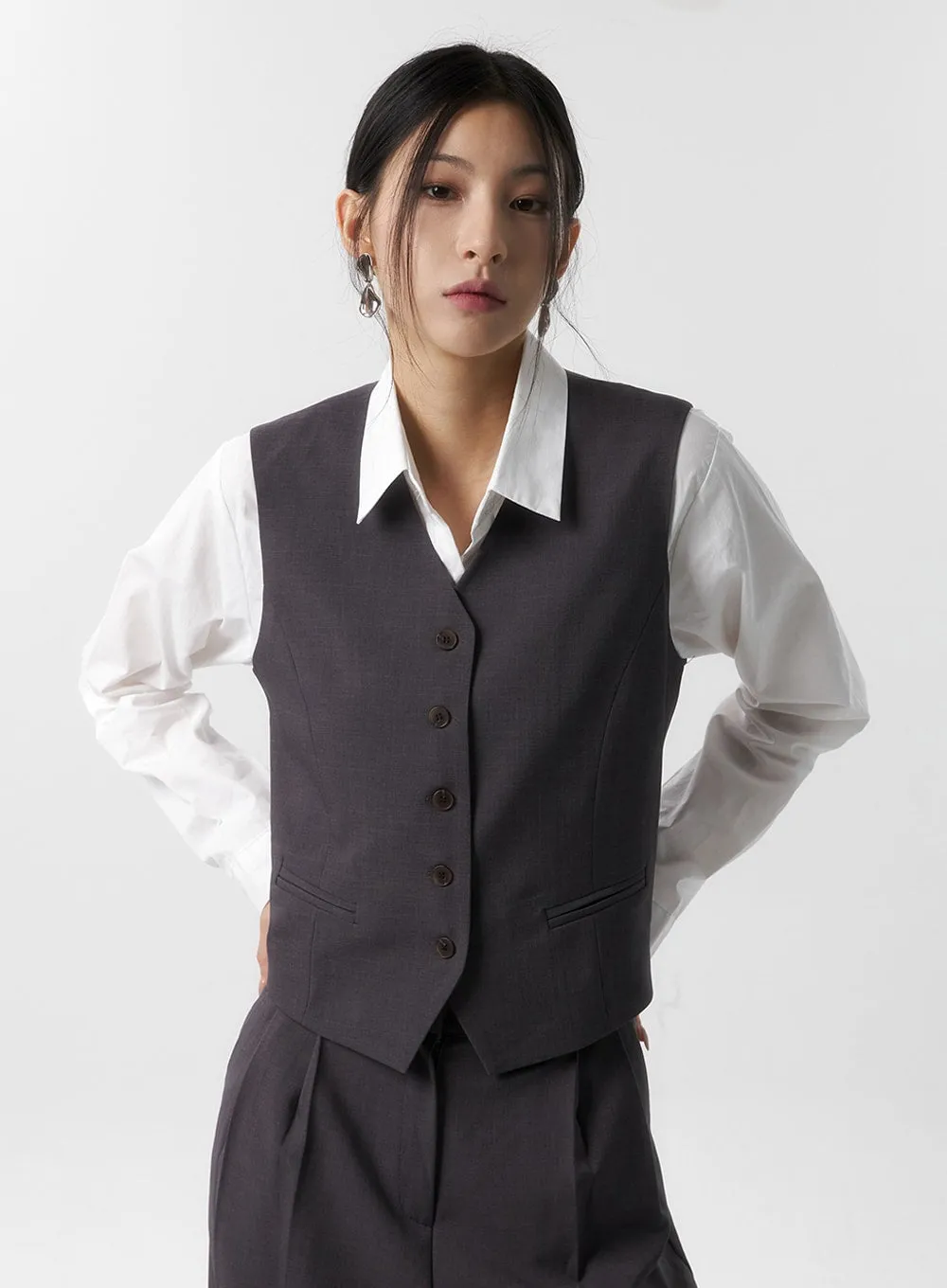 Formal Button Vest IS315