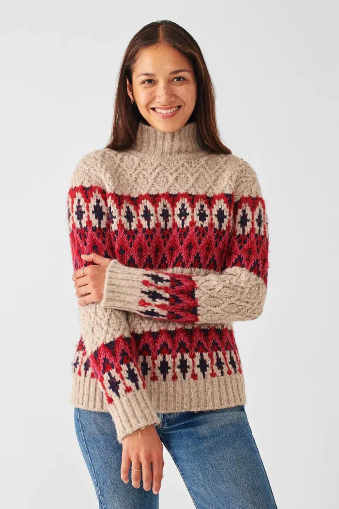 Frost Fairisle Turtleneck Sweater