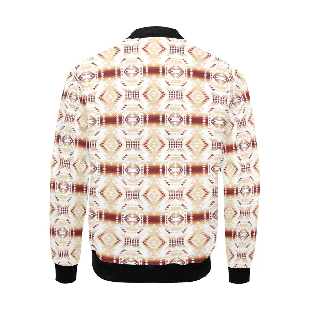 Gathering Clay All Over Print Bomber Jacket for Men