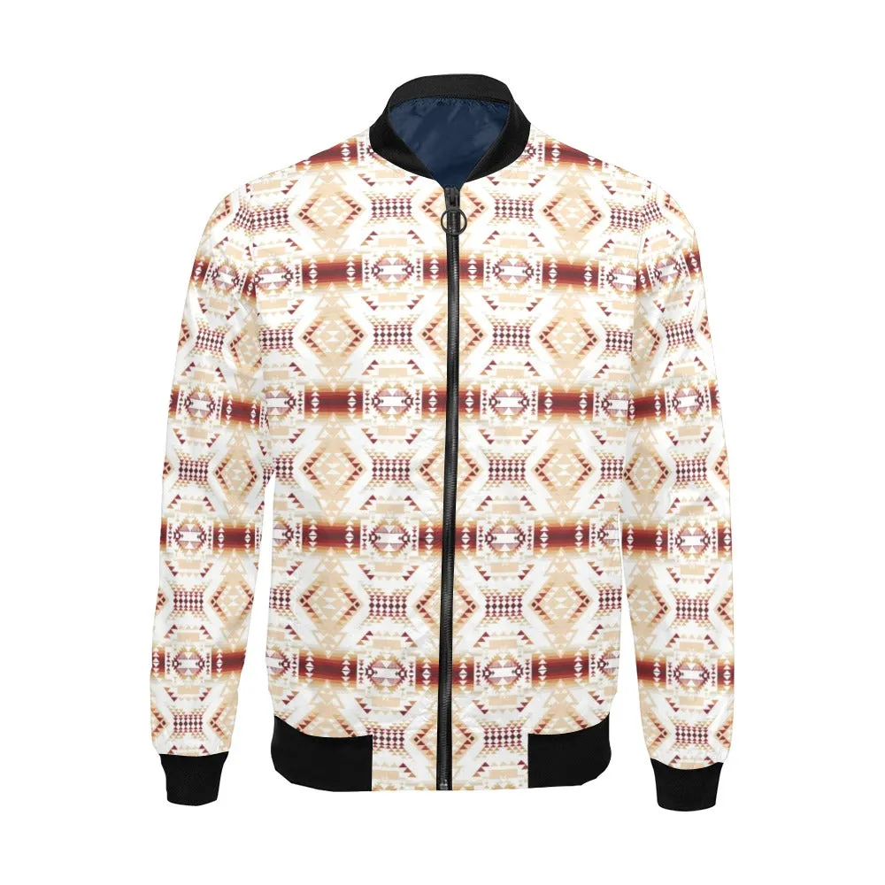 Gathering Clay All Over Print Bomber Jacket for Men