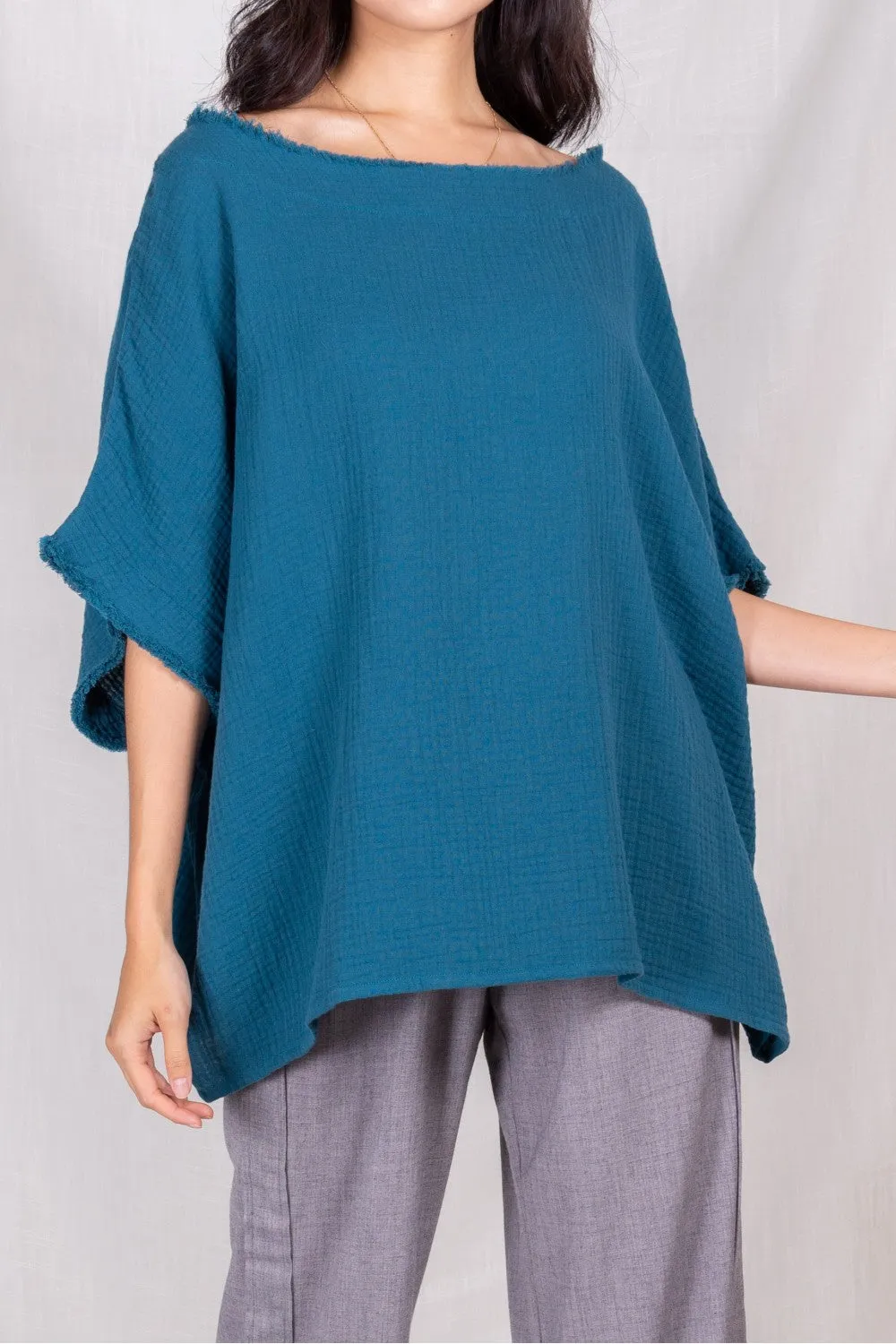 Gauze Poncho Top *FINAL SALE*