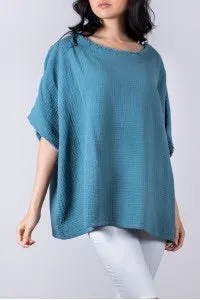 Gauze Poncho Top *FINAL SALE*