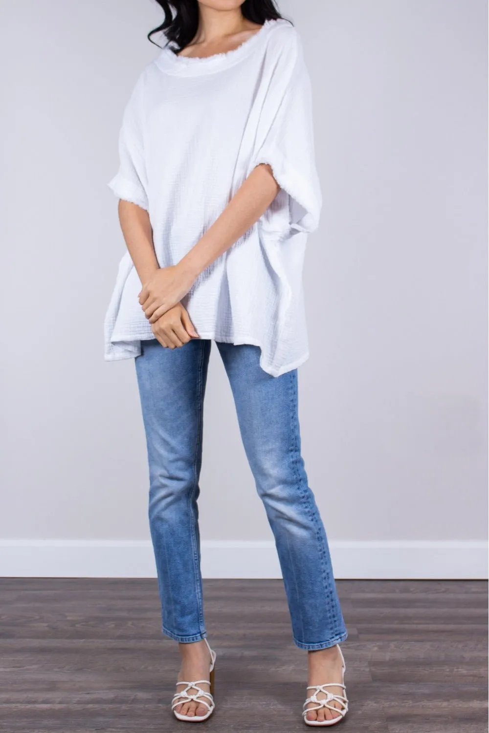 Gauze Poncho Top *FINAL SALE*