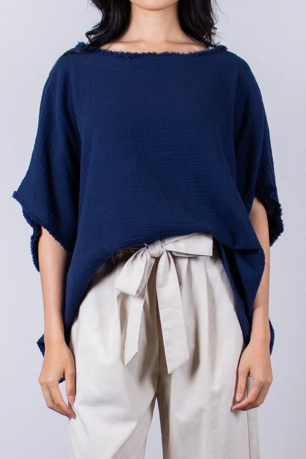 Gauze Poncho Top *FINAL SALE*