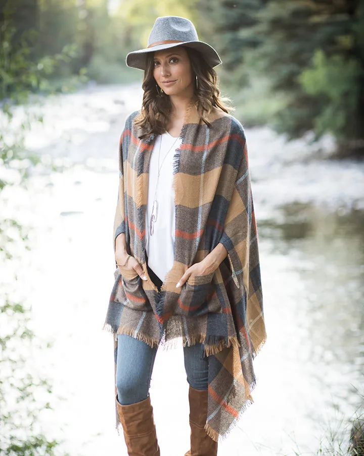 Grace & Lace Pocket Poncho/Scarf