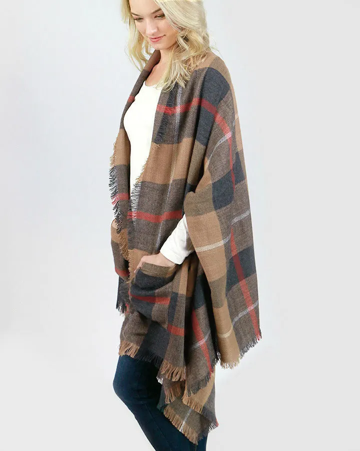 Grace & Lace Pocket Poncho/Scarf