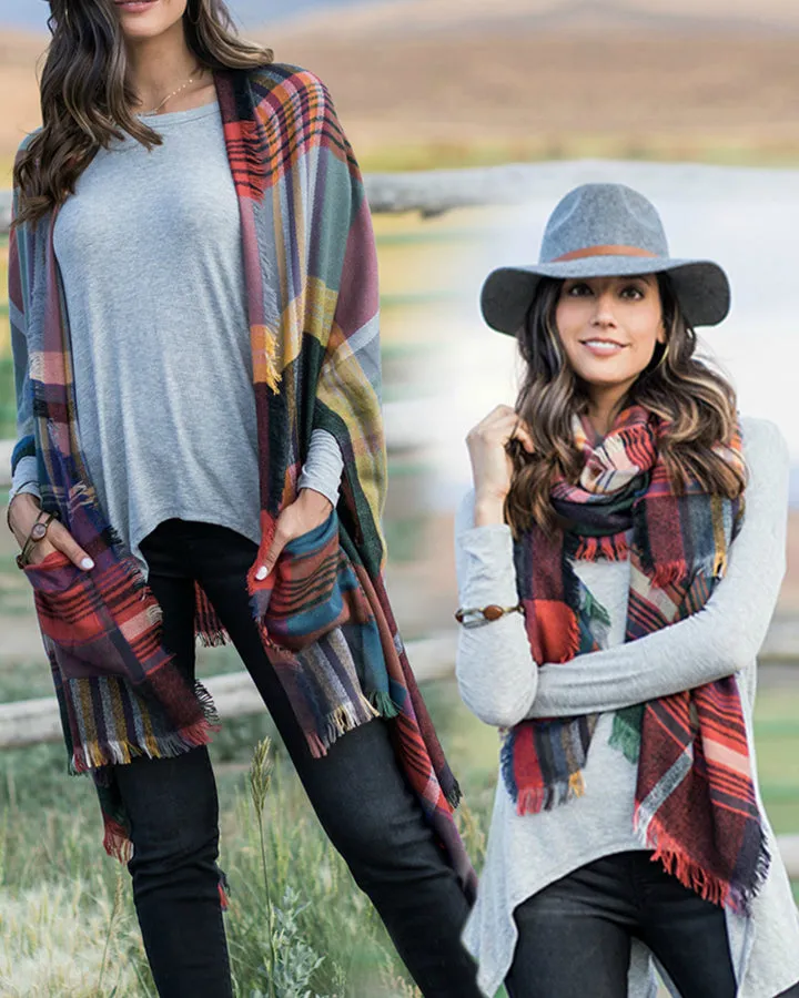 Grace & Lace Pocket Poncho/Scarf