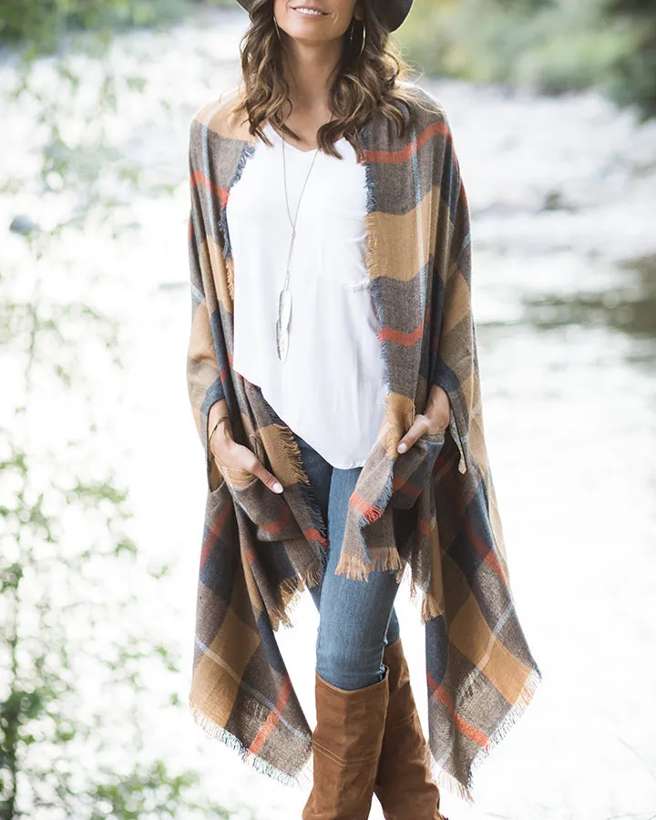 Grace & Lace Pocket Poncho/Scarf