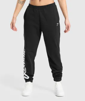 Gymshark Lifting Baddie Graphic Joggers - Black