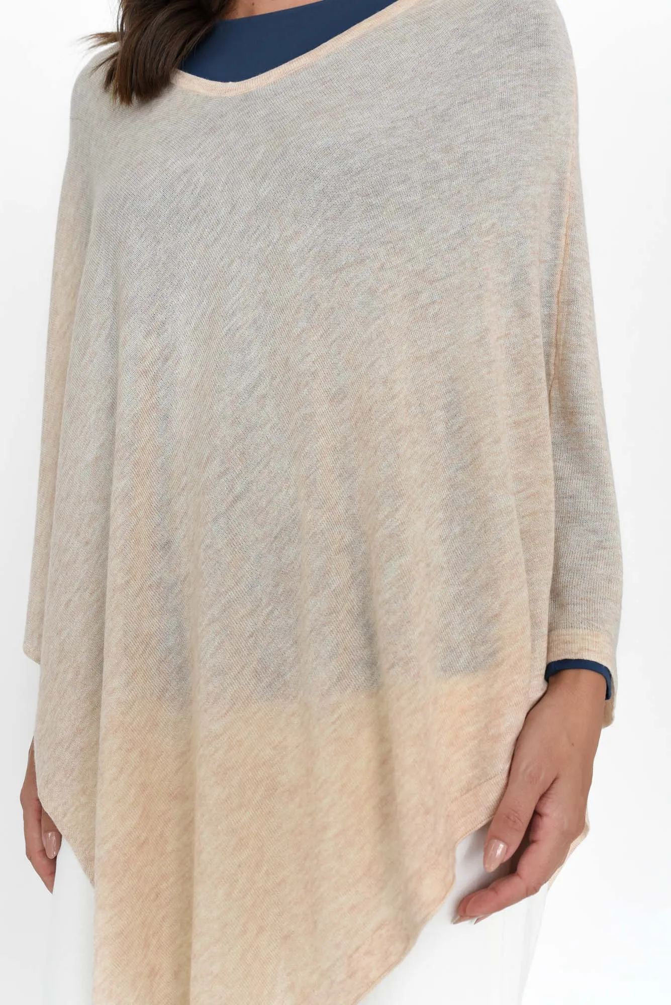 Haly Oat Wool Blend Poncho