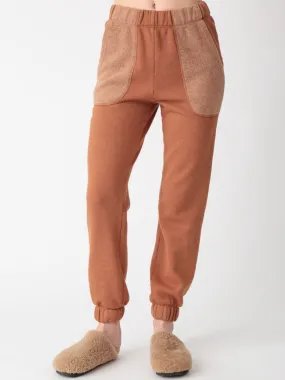 Hayden Sherpa Sweatpant - Amber