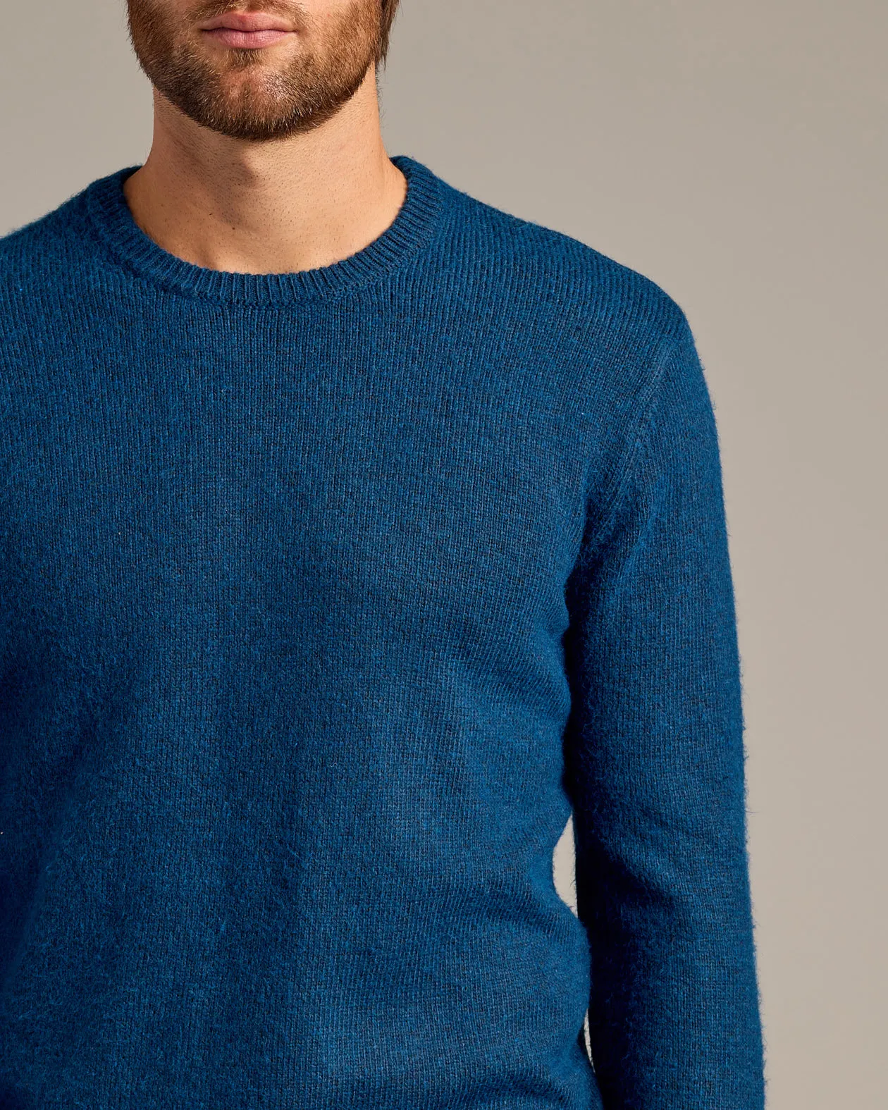 Heather Fiord Marled Crew Neck Sweater