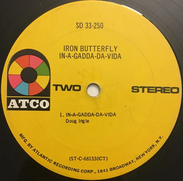 Iron Butterfly - In-A-Gadda-Da-Vida (LP, Album, M/Print, RP, Ter) (VG)