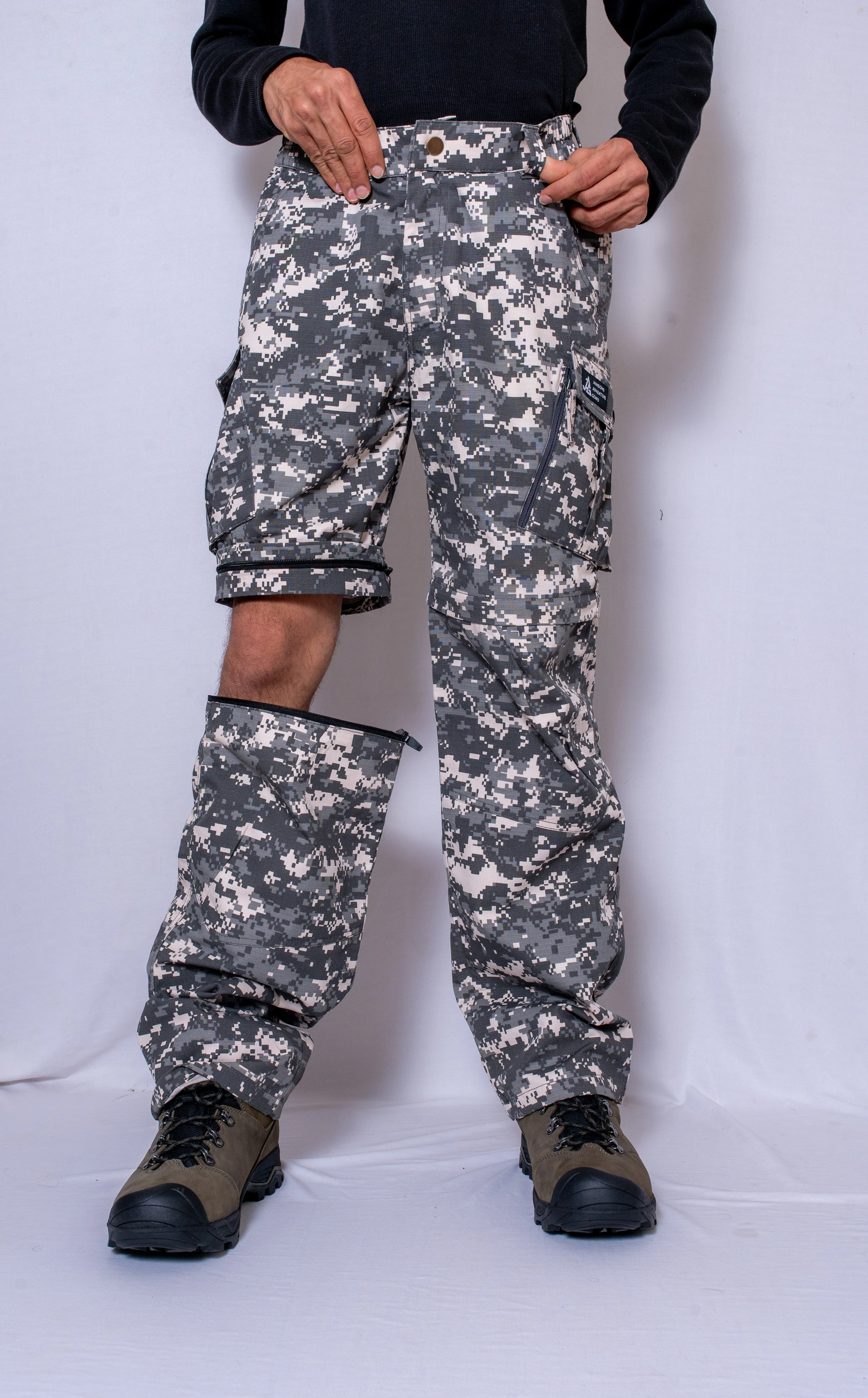 JAG Combat Infantry Military Cargo Pants | Trekking, Hiking & Travel Pants | Digi Camo | Convertible Cargo Pants