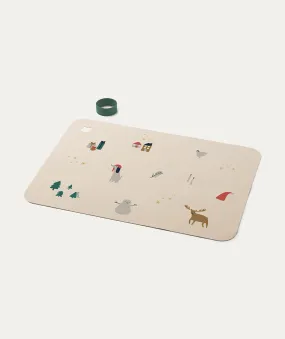 Jude Printed Placemat - Holiday / Sandy