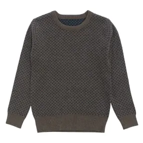 KIPP Cocoa Square Pattern Sweater