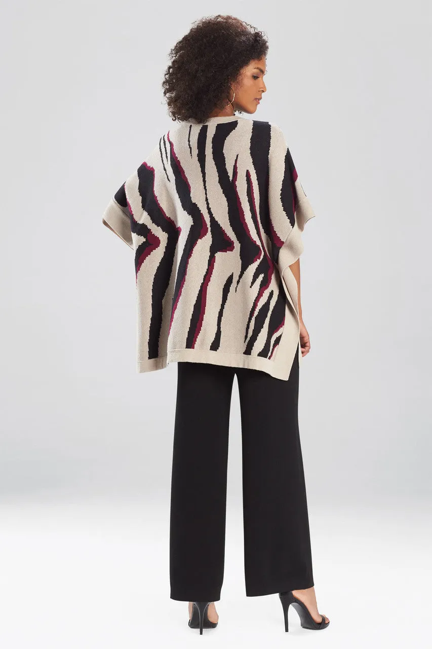 Le Tigre-Angkor Knit Poncho Sweater