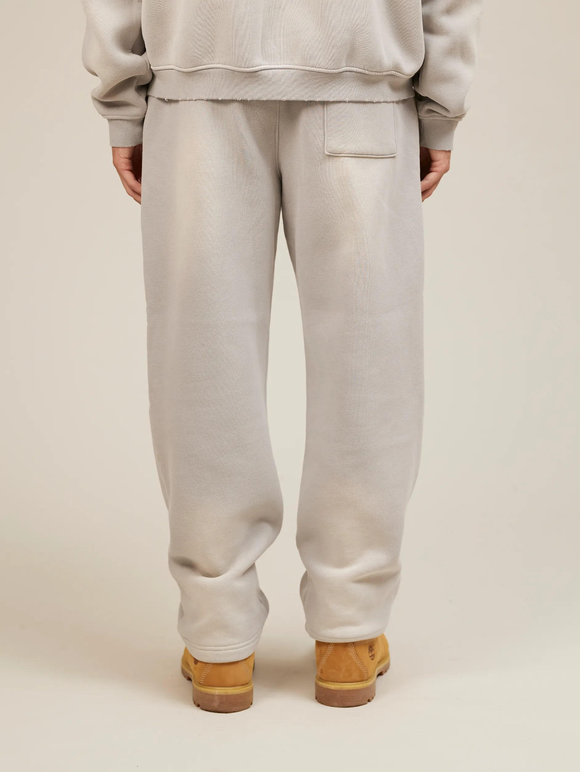 LIGHT GREY SUNFADED SWEATPANTS "NY"