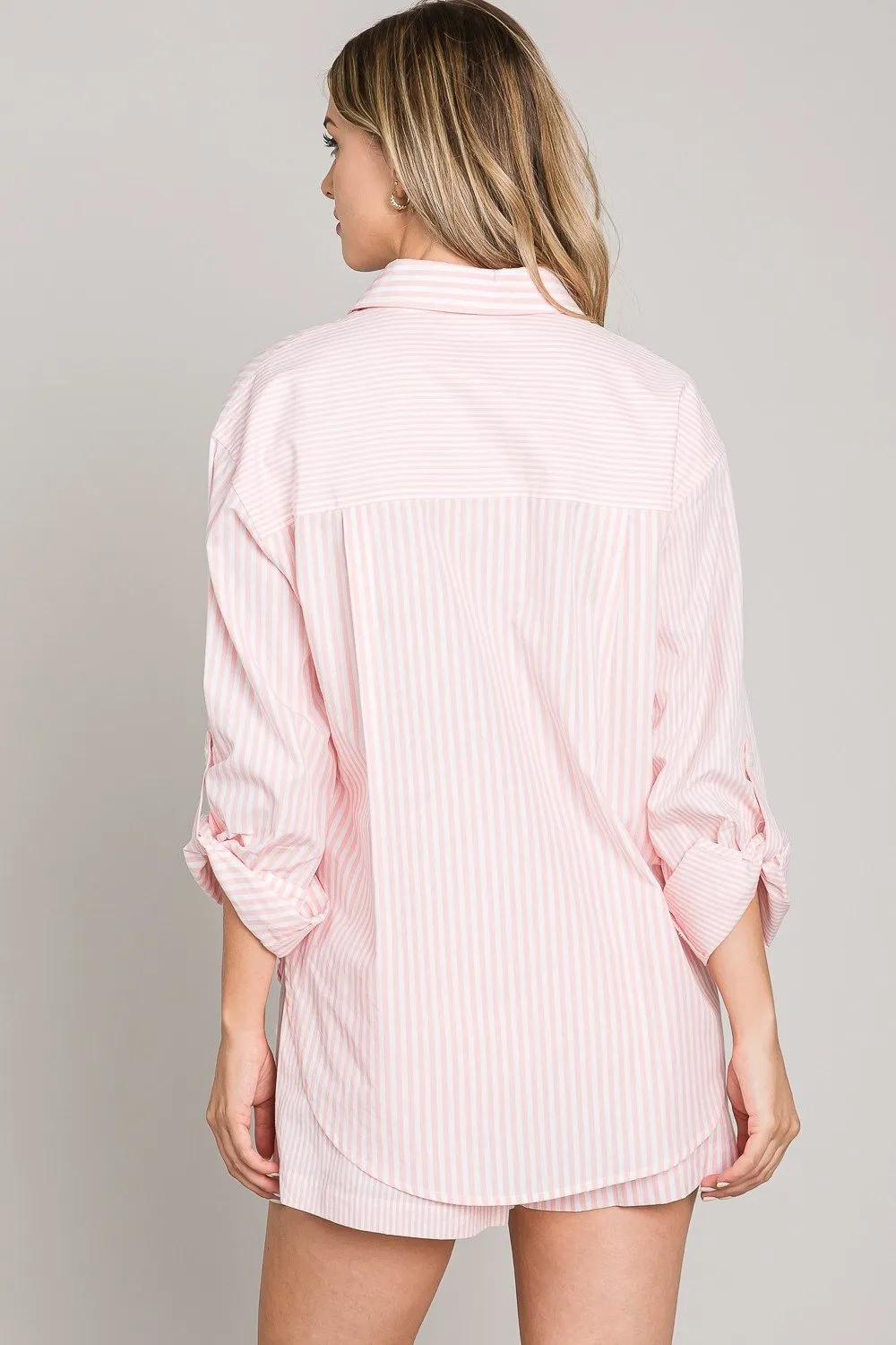 Light Poplin Twin-Stripe Shirt