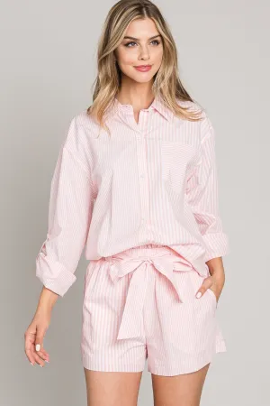 Light Poplin Twin-Stripe Shirt