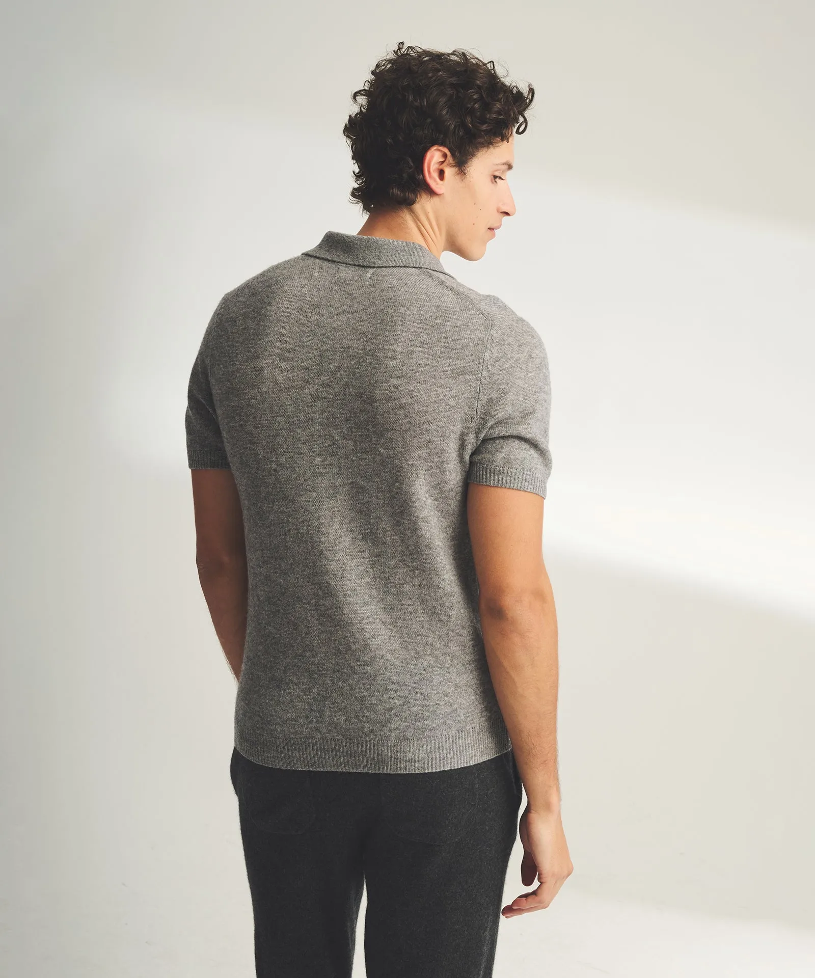 Lightweight Cashmere Short Sleeve Polo