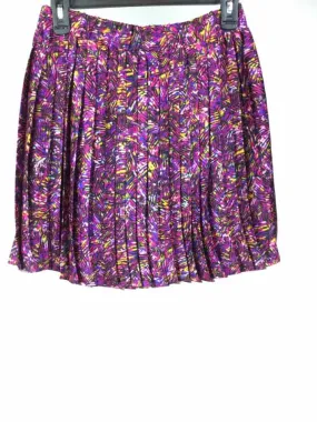 Lili Sidonio Women Size S/M Purple/Gold NWT pleated Skirt