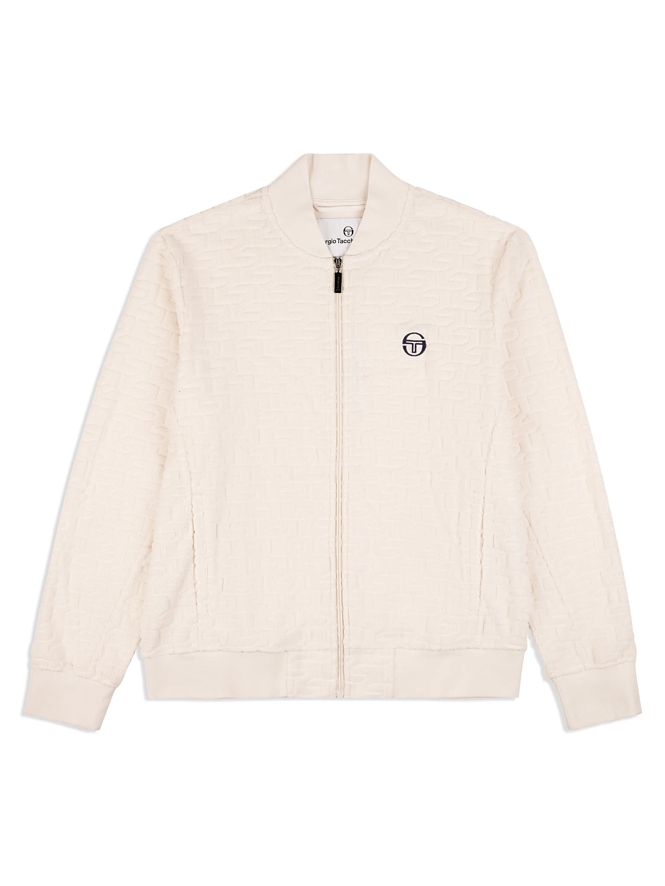 Livata Monogram Track Jacket- Gardenia