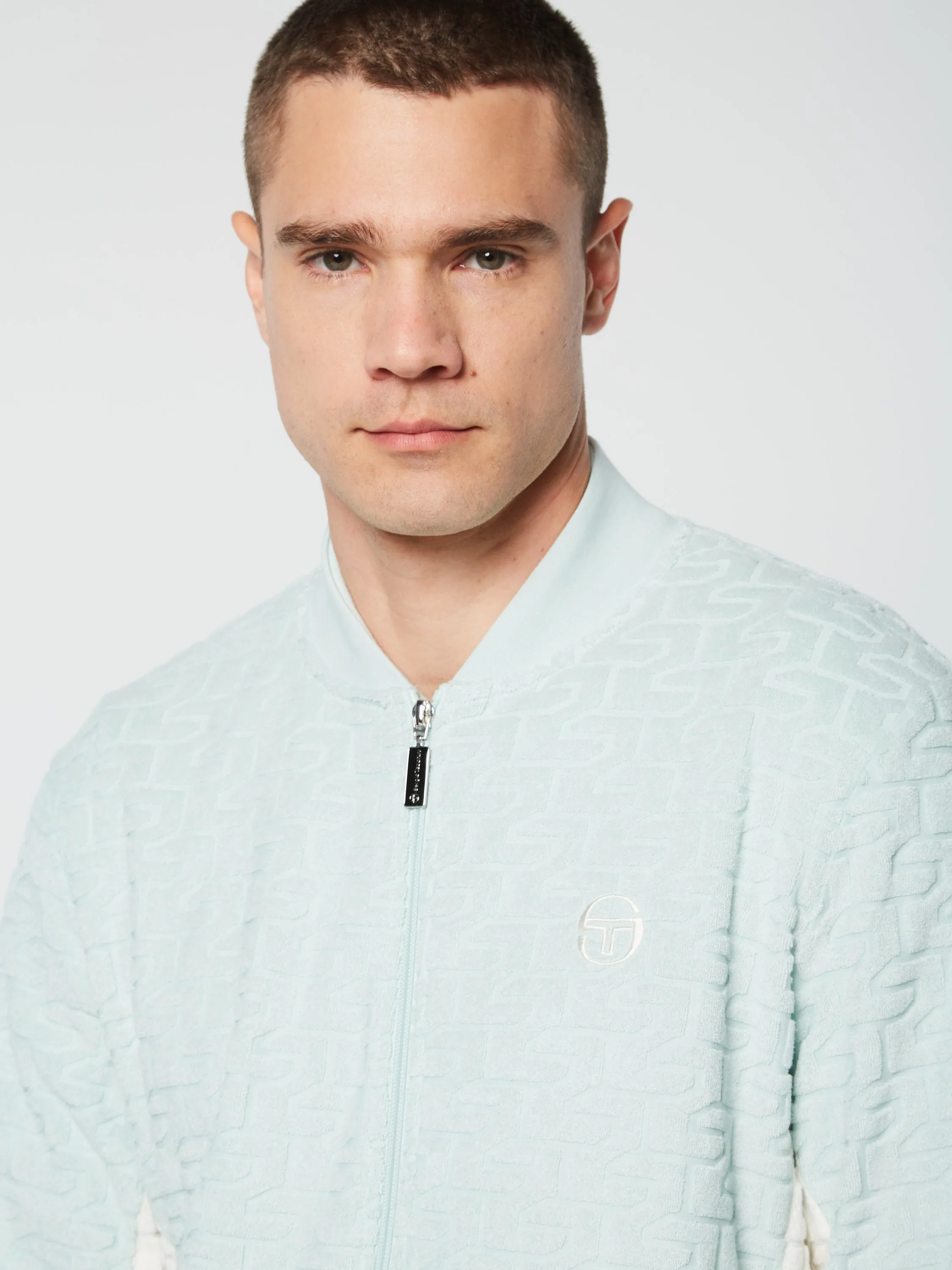 Livata Monogram Track Jacket- Surf Spray