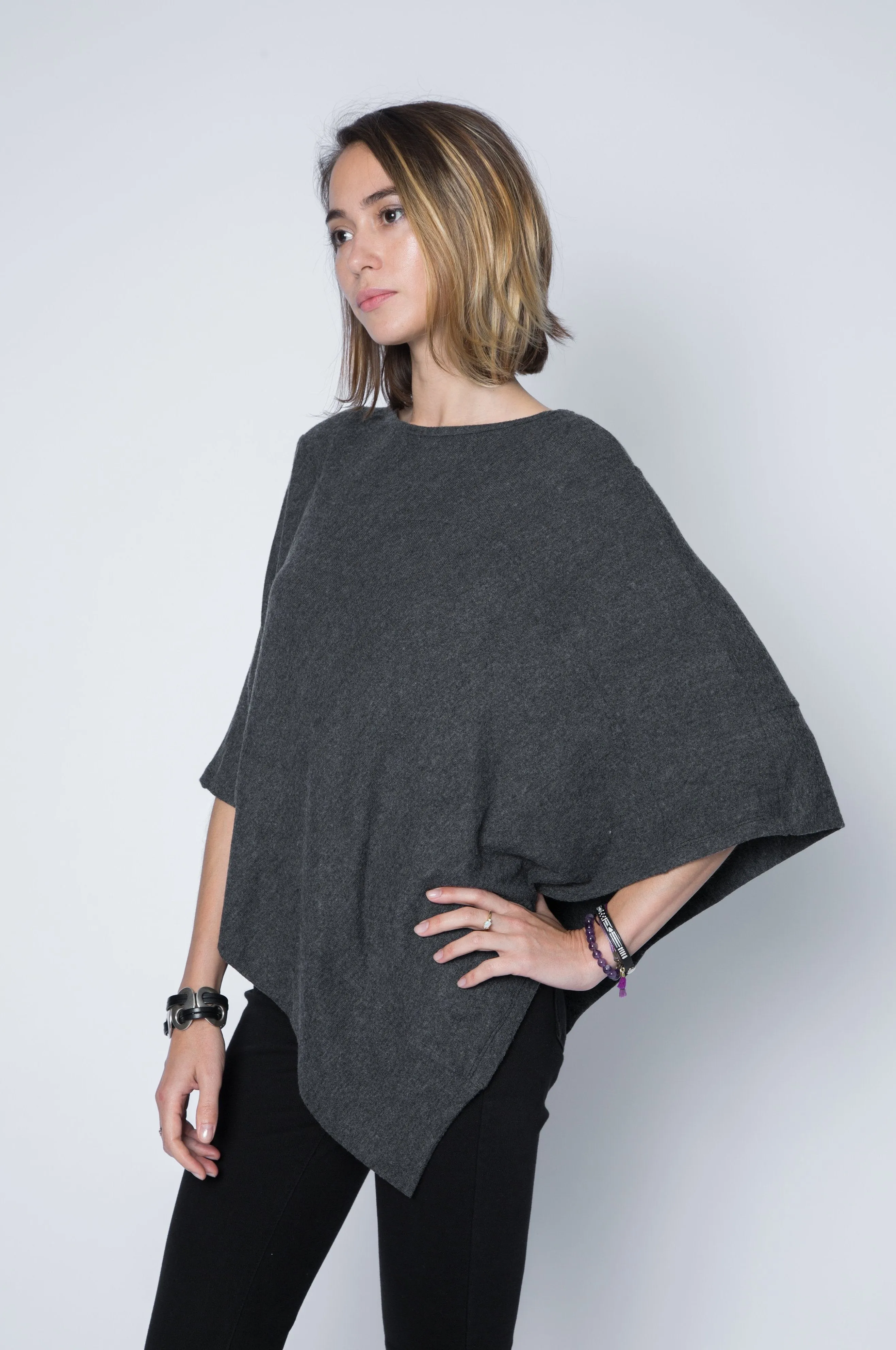 Long Poncho Sweater Wrap and Shawl