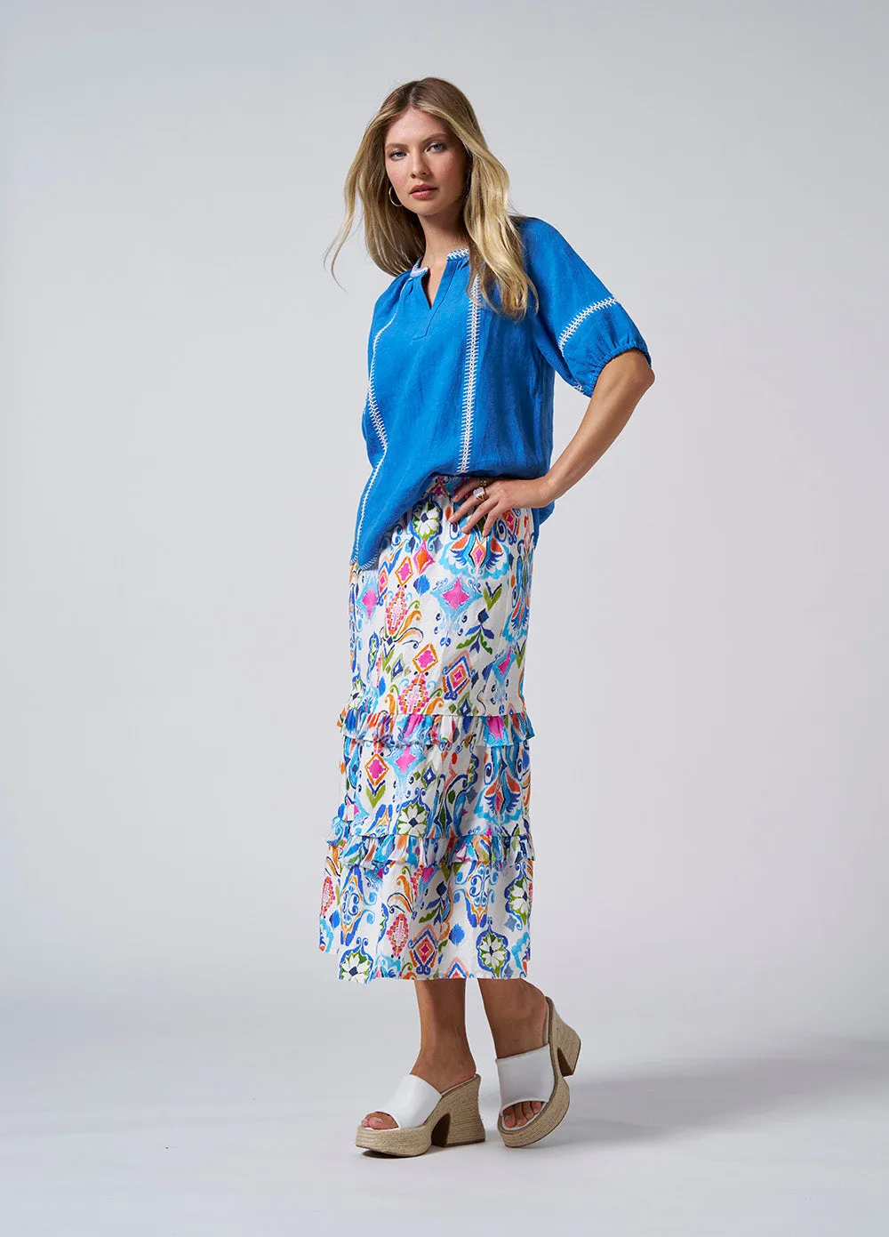 Loobies Story Pascale Skirt - White Multi