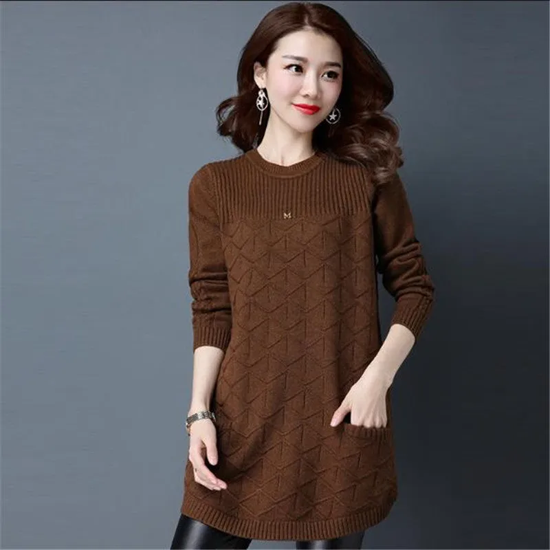 Loose sweaters for women 2019 spring autumn Bottoming shirt pullover sweaters winter Plus size 4XL Knit female outerwear A1135