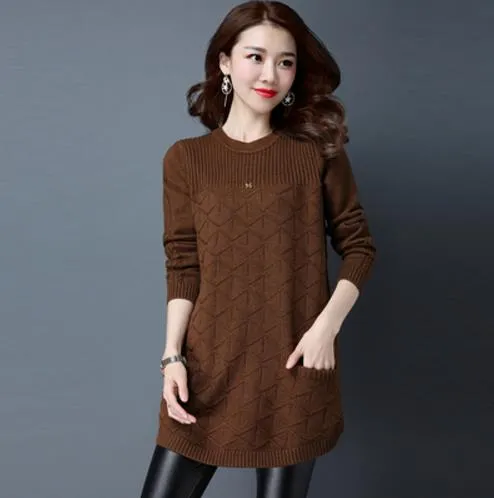 Loose sweaters for women 2019 spring autumn Bottoming shirt pullover sweaters winter Plus size 4XL Knit female outerwear A1135