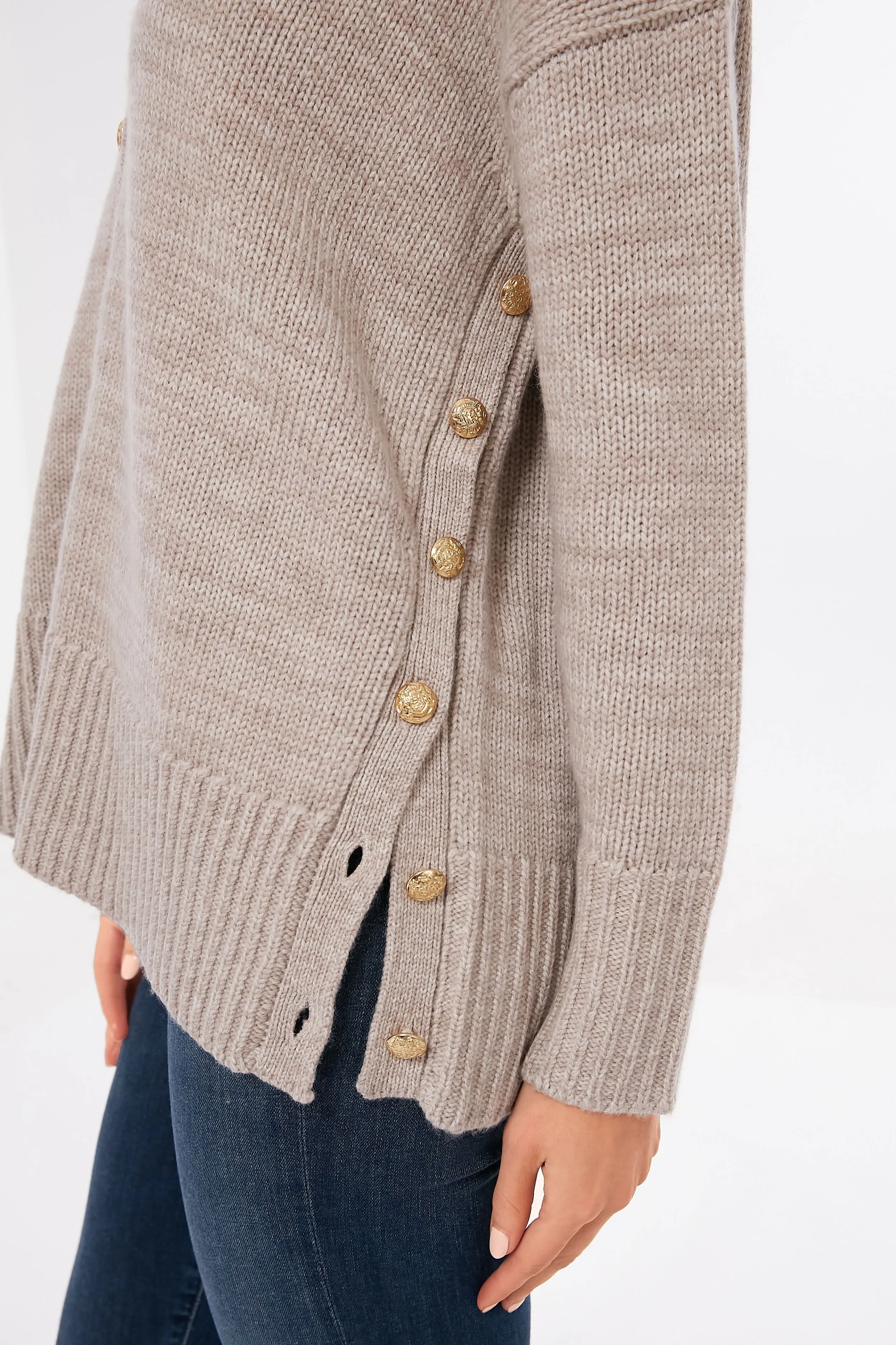 Marled Cream Meyers Cardigan