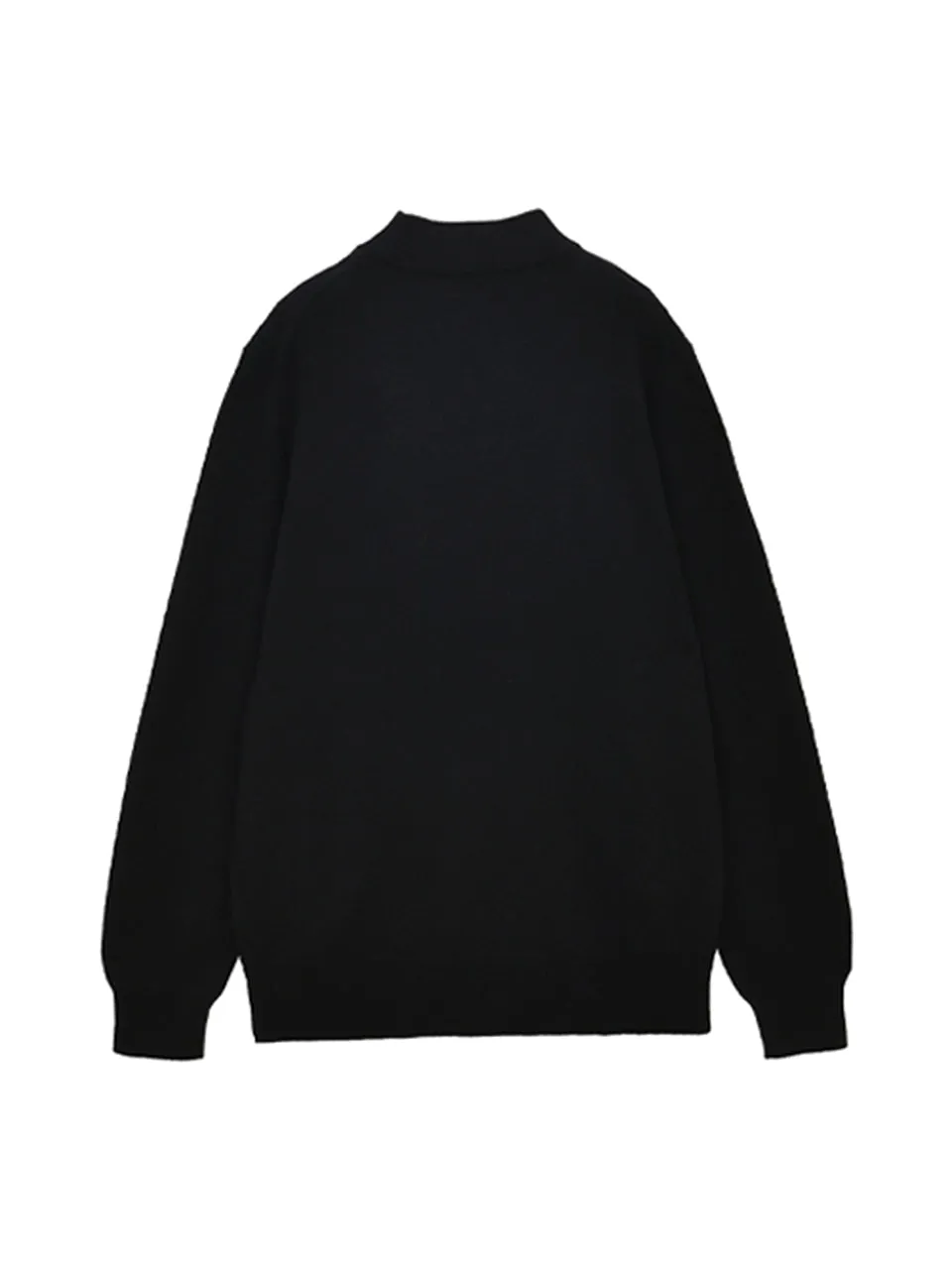 Men Mockneck Sweater_Black