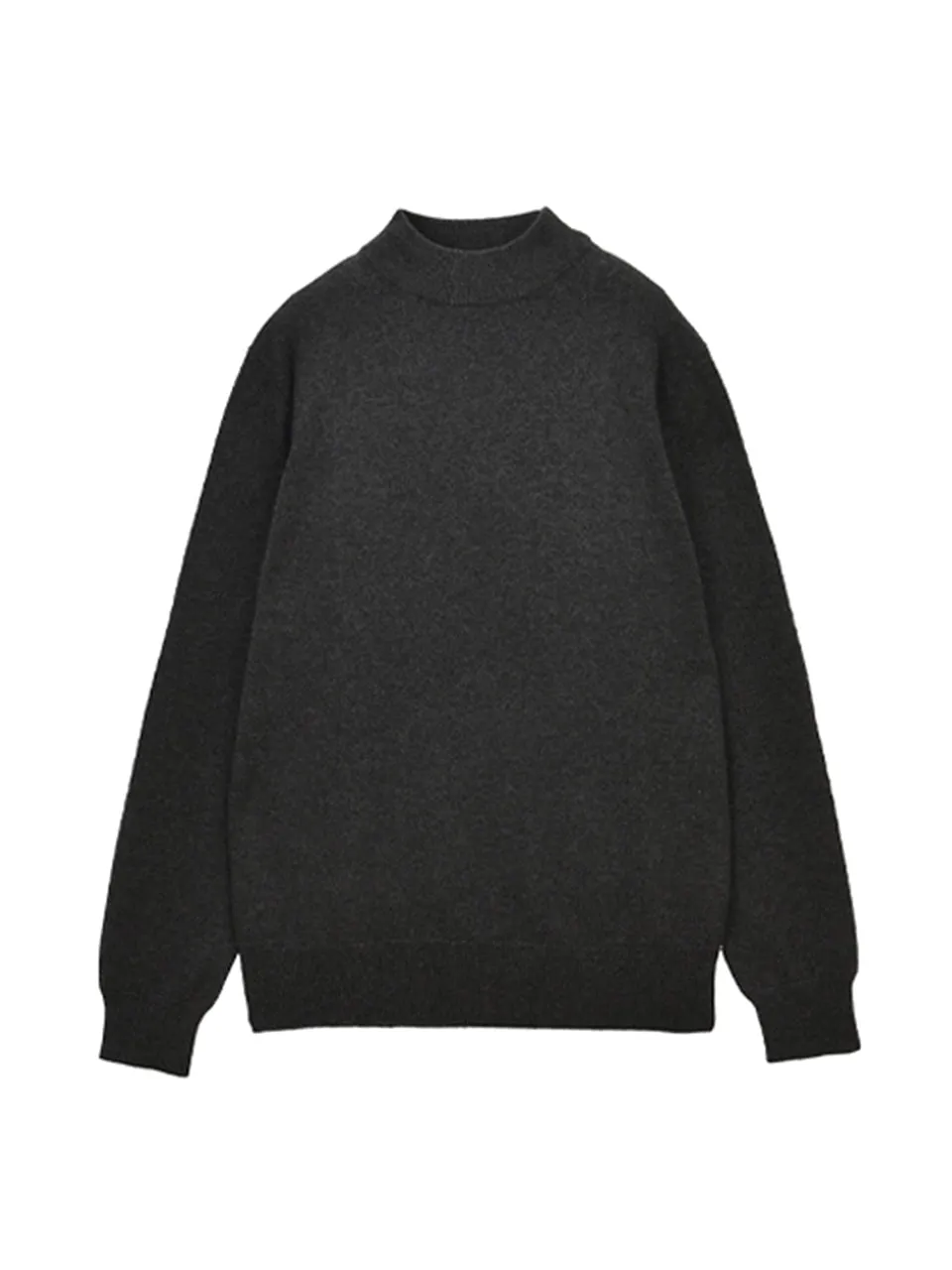 Men Mockneck Sweater_Graphite