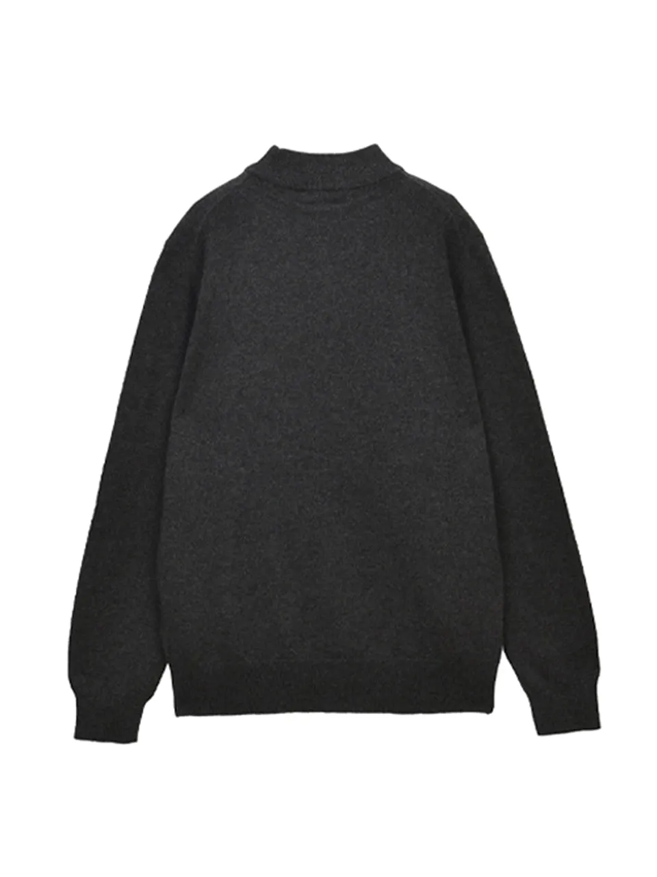 Men Mockneck Sweater_Graphite