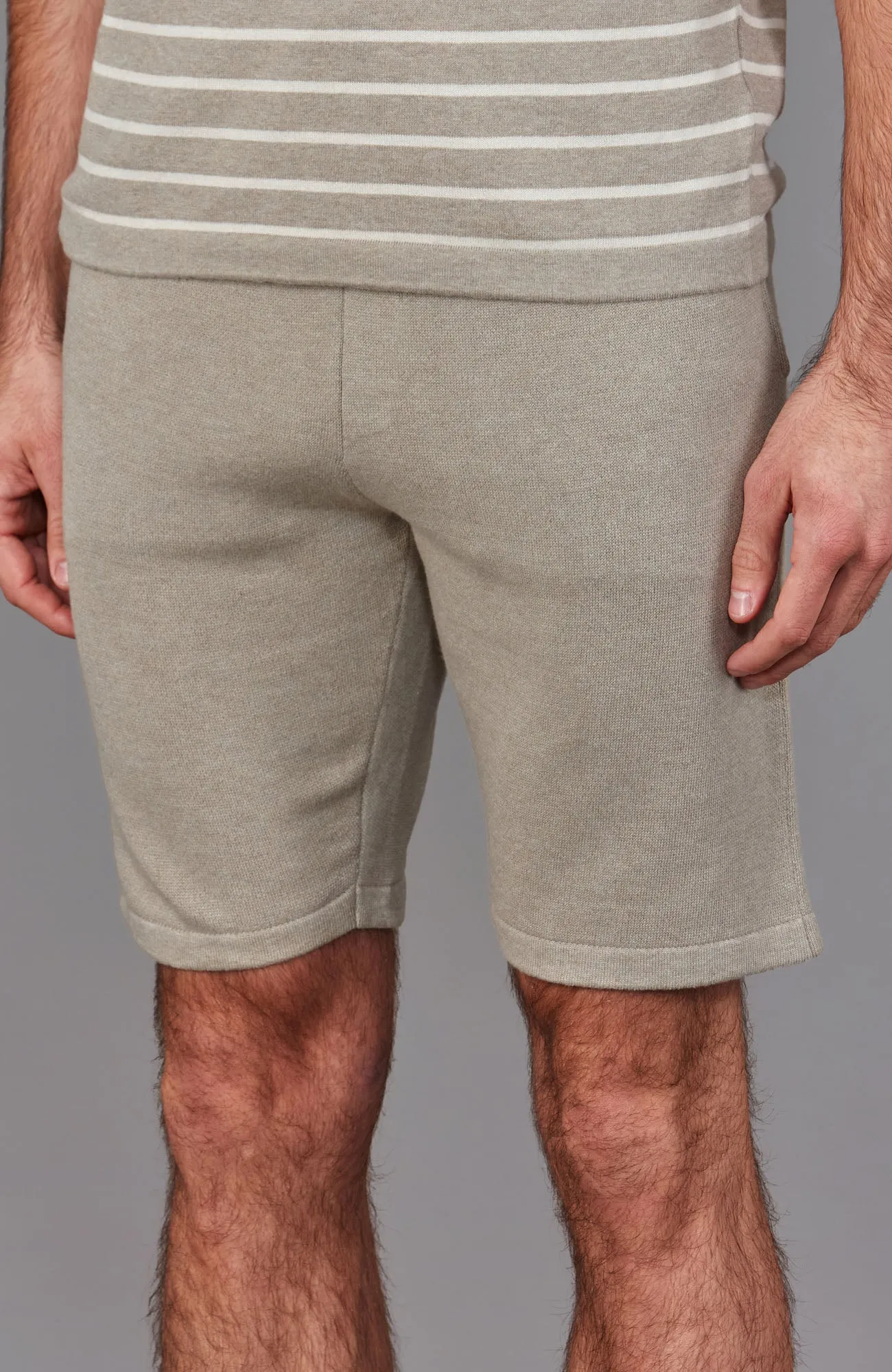 Mens Midweight Cotton Knitted Shorts