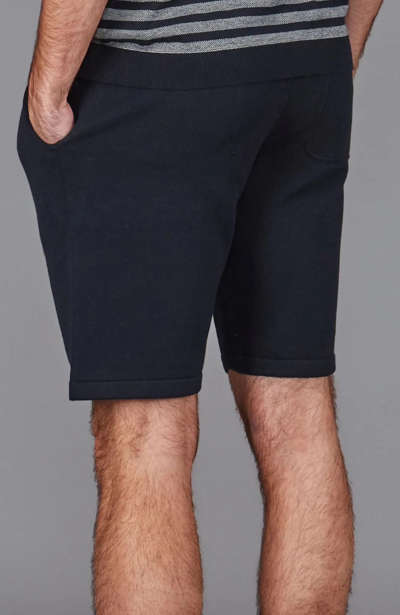 Mens Midweight Cotton Knitted Shorts