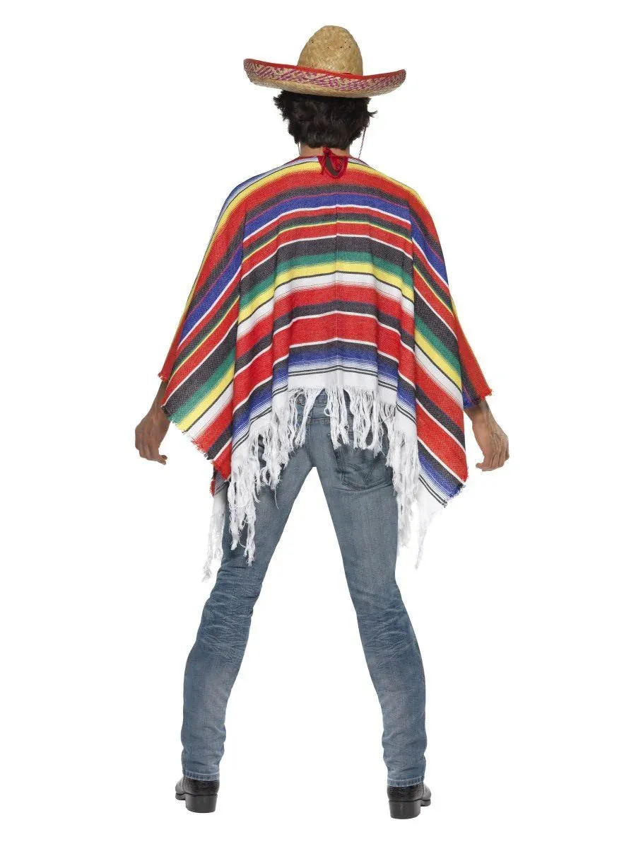 Mexican Poncho Multi Coloured