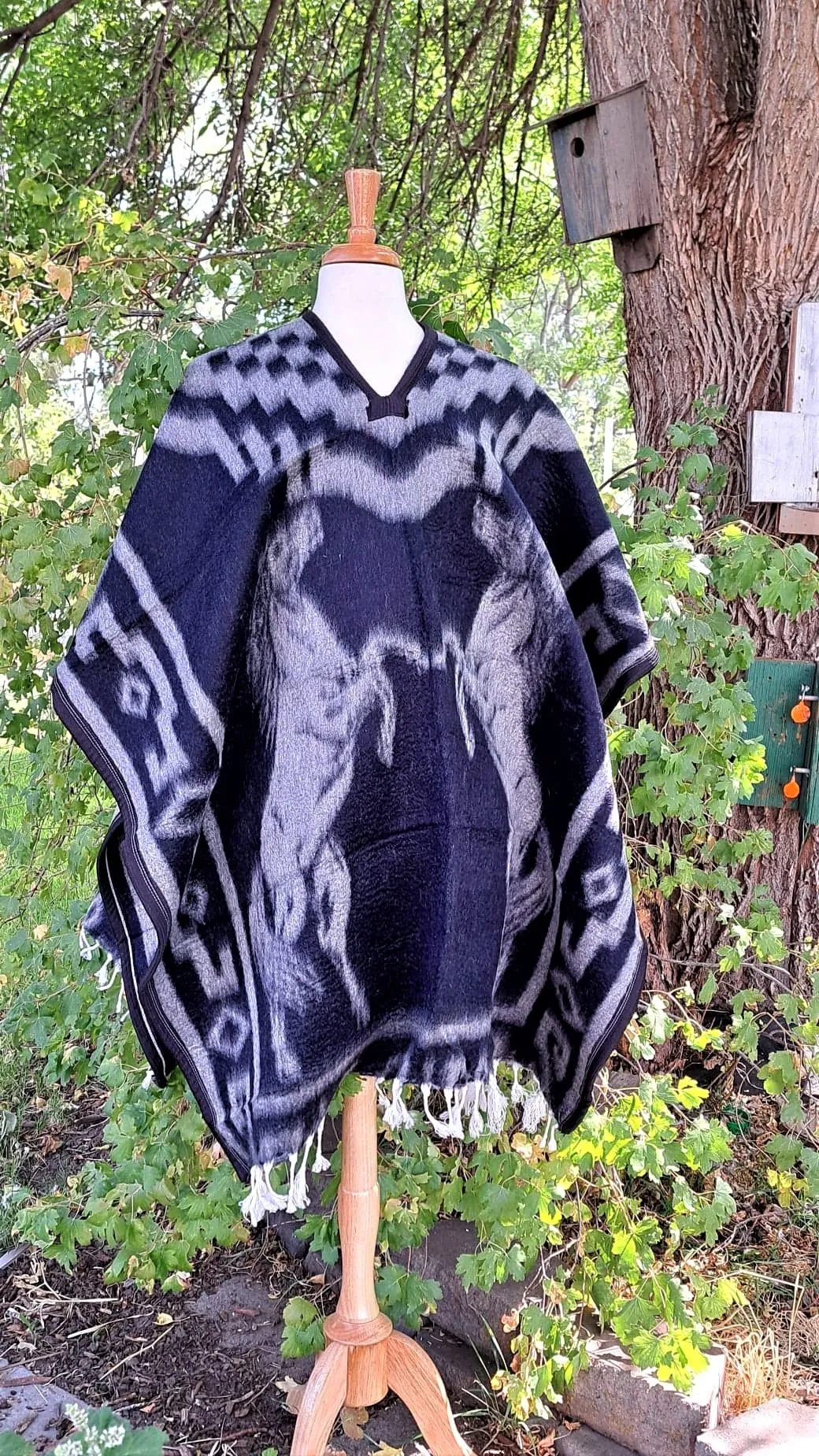 Mexican Warm Poncho-Gaban